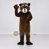 Custom Brown Black and White Raccoon Mascot Costume Adult Full Body Suit for Wildlife Events