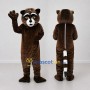 Custom Brown Black and White Raccoon Mascot Costume Adult Full Body Suit for Wildlife Events