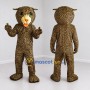 Custom Tan and Black Leopard Mascot Costume Adult Full Body Suit for Wildlife Events