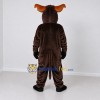 Custom Dark Brown and Orange Bull Mascot Costume Adult Full Body Suit for Farm Events Custom Dark Brown and Orange Bull Mascot Costume Adult Full Body Suit for Farm Events