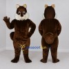 Custom Dark Brown and White Squirrel Mascot Costume Adult Full Body Suit for Woodland Events