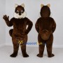 Custom Dark Brown and White Squirrel Mascot Costume Adult Full Body Suit for Woodland Events