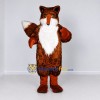 Custom Reddish Brown and White Fox Mascot Costume Adult Full Body Suit for Woodland Events Custom Reddish Brown and White Fox Mascot Costume Adult Full Body Suit for Woodland Events
