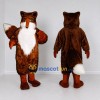 Custom Reddish Brown and White Fox Mascot Costume Adult Full Body Suit for Woodland Events Custom Reddish Brown and White Fox Mascot Costume Adult Full Body Suit for Woodland Events