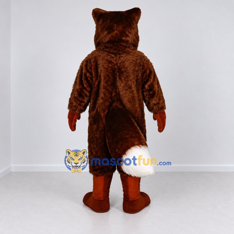 Custom Reddish Brown and White Fox Mascot Costume Adult Full Body Suit for Woodland Events Custom Reddish Brown and White Fox Mascot Costume Adult Full Body Suit for Woodland Events