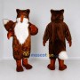 Custom Reddish Brown and White Fox Mascot Costume Adult Full Body Suit for Woodland Events