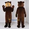 Custom Dark Brown and Tan Bear Mascot Costume Adult Full Body Suit for Sports Events Custom Dark Brown and Tan Bear Mascot Costume Adult Full Body Suit for Sports Events