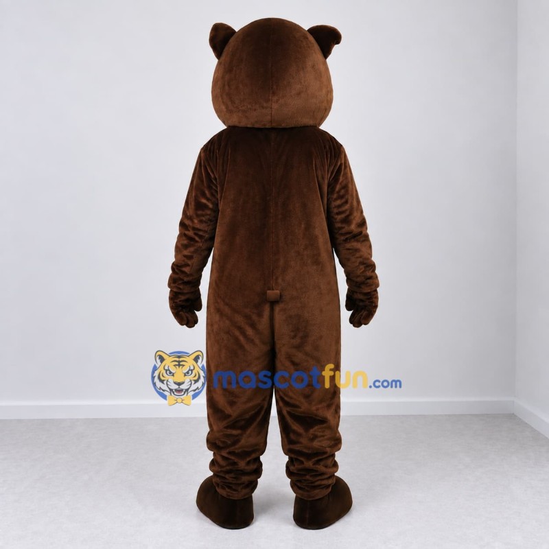 Custom Dark Brown and Tan Bear Mascot Costume Adult Full Body Suit for Sports Events Custom Dark Brown and Tan Bear Mascot Costume Adult Full Body Suit for Sports Events