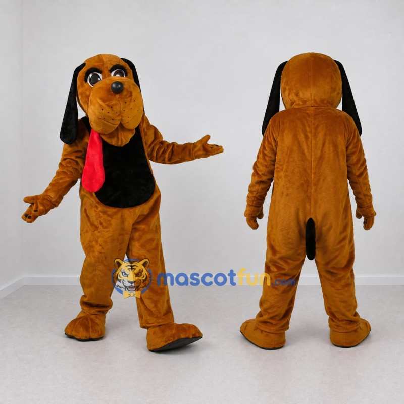Custom Orange Brown and Black Dog Mascot Costume Adult Full Body Suit for Pet Events Custom Orange Brown and Black Dog Mascot Costume Adult Full Body Suit for Pet Events