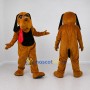 Custom Orange Brown and Black Dog Mascot Costume Adult Full Body Suit for Pet Events