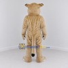 Custom Tan and White Cougar Mascot Costume Adult Full Body Suit for Sports Events