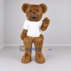 Custom Brown and White Bear Mascot Costume Adult Full Body Suit for School Events Custom Brown and White Bear Mascot Costume Adult Full Body Suit for School Events