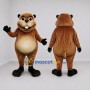 Custom Brown and Tan Hamster Mascot Costume Adult Full Body Suit for Children's Events