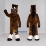 Custom Brown Black and White Horse Mascot Costume Adult Full Body Suit for Farm Events