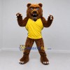 Custom Brown and Yellow Bear Mascot Costume Adult Full Body Suit for Sports Events Custom Brown and Yellow Bear Mascot Costume Adult Full Body Suit for Sports Events