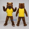 Custom Brown and Yellow Bear Mascot Costume Adult Full Body Suit for Sports Events Custom Brown and Yellow Bear Mascot Costume Adult Full Body Suit for Sports Events