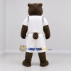 Custom Brown and White Bear Mascot Costume Adult Full Body Suit for Sports Events Custom Brown and White Bear Mascot Costume Adult Full Body Suit for Sports Events