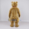 Custom Golden Tan and Red Bear Mascot Costume Adult Full Body Suit for Wildlife Events Custom Golden Tan and Red Bear Mascot Costume Adult Full Body Suit for Wildlife Events