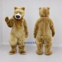Custom Golden Tan and Red Bear Mascot Costume Adult Full Body Suit for Wildlife Events
