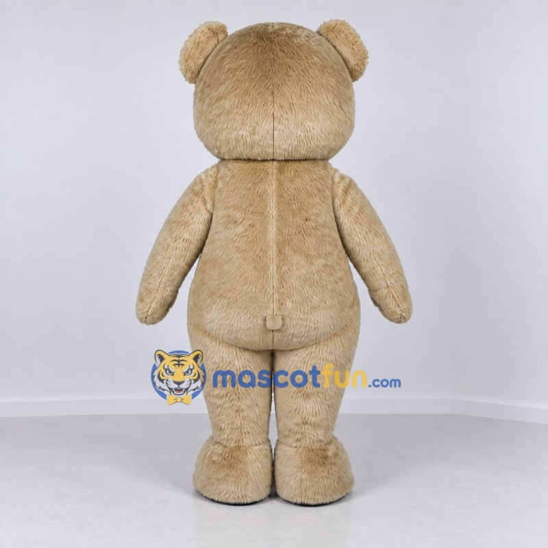 Custom Taupe Teddy Bear Mascot Costume Adult Full Body Suit for Children's Events Custom Taupe Teddy Bear Mascot Costume Adult Full Body Suit for Children's Events