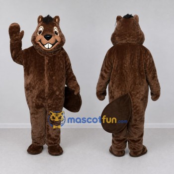 Custom Brown Beaver Mascot Costume Adult Full Body Suit for Nature Events