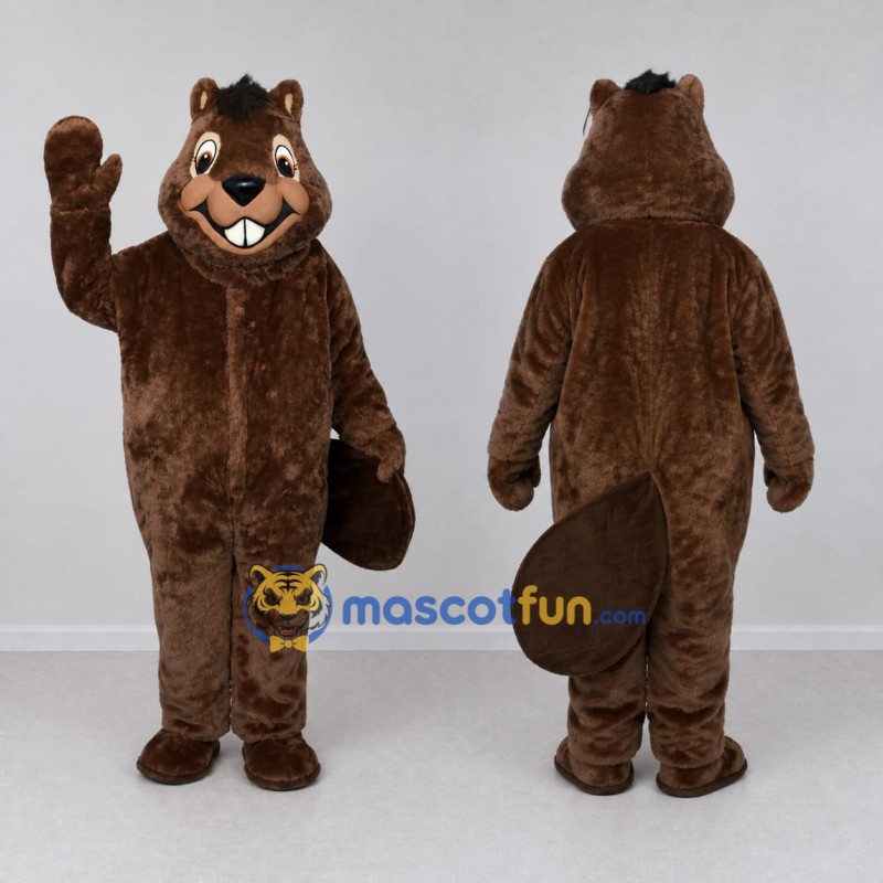 Custom Brown Beaver Mascot Costume Adult Full Body Suit for Nature Events Custom Brown Beaver Mascot Costume Adult Full Body Suit for Nature Events