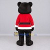 Custom Black and Red Christmas Bear Mascot Costume Adult Full Body Suit for Christmas Events Custom Black and Red Christmas Bear Mascot Costume Adult Full Body Suit for Christmas Events
