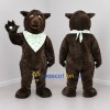 Custom Dark Brown and Green Bear Mascot Costume Adult Full Body Suit for Outdoor Events