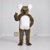 Custom Gray Brown and White Koala Mascot Costume Adult Full Body Suit for Wildlife Events Custom Gray Brown and White Koala Mascot Costume Adult Full Body Suit for Wildlife Events