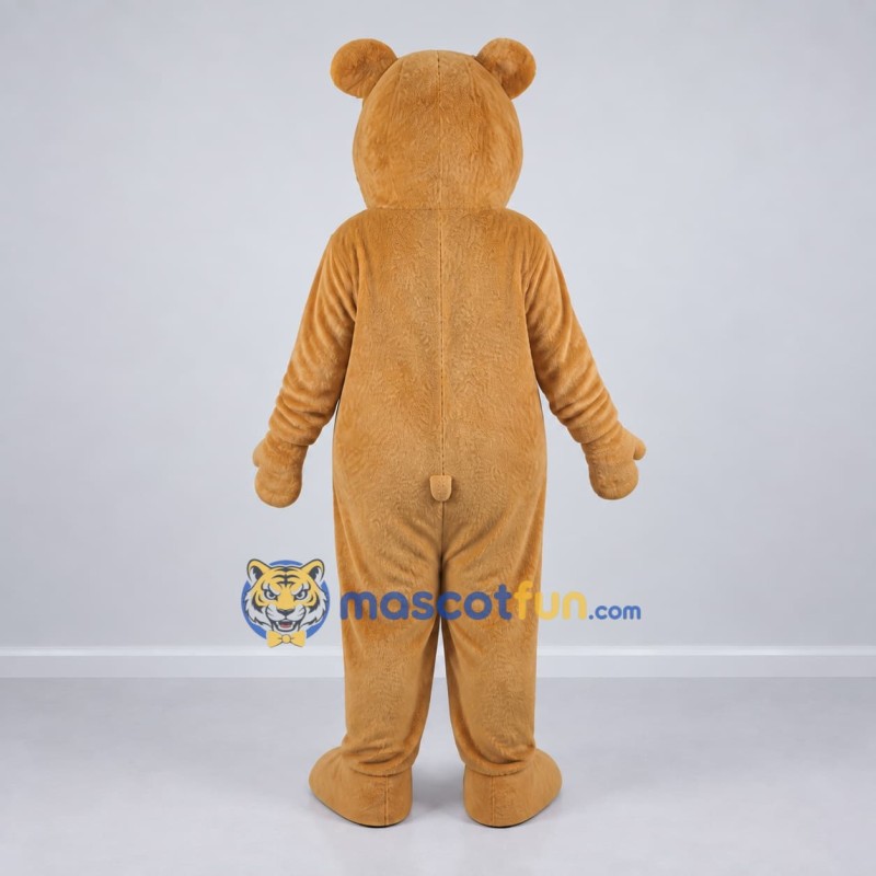 Custom Golden Tan Teddy Bear Mascot Costume Adult Full Body Suit for Children's Events Custom Golden Tan Teddy Bear Mascot Costume Adult Full Body Suit for Children's Events