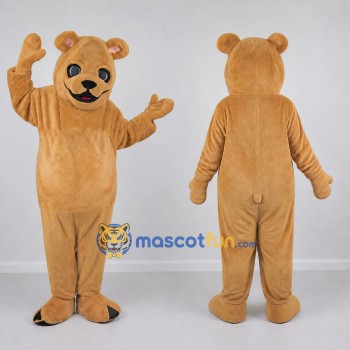 Custom Golden Tan Teddy Bear Mascot Costume Adult Full Body Suit for Children's Events