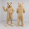 Custom Cream Cougar Mascot Costume Adult Full Body Suit for Wildlife Events