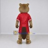 Custom Brown and Red Beaver Mascot Costume Adult Full Body Suit for Sports Events Custom Brown and Red Beaver Mascot Costume Adult Full Body Suit for Sports Events