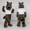 Custom Gray Brown Black and White Raccoon Mascot Costume Adult Full Body Suit for School Events Custom Gray Brown Black and White Raccoon Mascot Costume Adult Full Body Suit for School Events