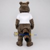 Custom Gray Brown Black and White Raccoon Mascot Costume Adult Full Body Suit for School Events Custom Gray Brown Black and White Raccoon Mascot Costume Adult Full Body Suit for School Events