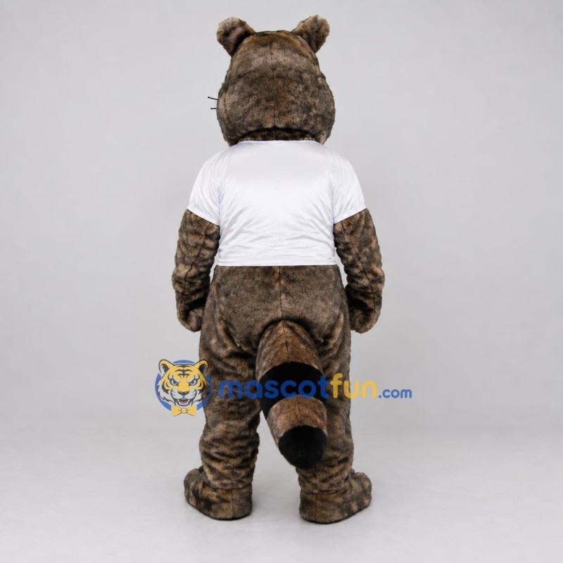 Custom Gray Brown Black and White Raccoon Mascot Costume Adult Full Body Suit for School Events Custom Gray Brown Black and White Raccoon Mascot Costume Adult Full Body Suit for School Events