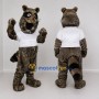 Custom Gray Brown Black and White Raccoon Mascot Costume Adult Full Body Suit for School Events