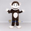 Custom Brown and White Monkey Mascot Costume Adult Full Body Suit for Children's Events Custom Brown and White Monkey Mascot Costume Adult Full Body Suit for Children's Events