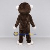 Custom Brown and White Monkey Mascot Costume Adult Full Body Suit for Children's Events Custom Brown and White Monkey Mascot Costume Adult Full Body Suit for Children's Events