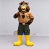 Custom Brown Tan and Green Ranger Owl Mascot Costume Adult Full Body Suit for Nature Events