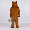 Custom Brown Teddy Bear Mascot Costume Adult Full Body Suit for Children's Events