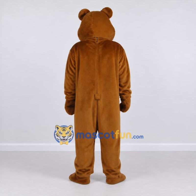 Custom Brown Teddy Bear Mascot Costume Adult Full Body Suit for Children's Events