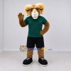 Custom Brown Green and Black Ram Mascot Costume Adult Full Body Suit for Sports Events
