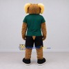 Custom Brown Green and Black Ram Mascot Costume Adult Full Body Suit for Sports Events