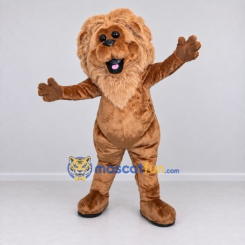 Custom Golden Brown Lion Mascot Costume Adult Full Body Suit for School Events Custom Golden Brown Lion Mascot Costume Adult Full Body Suit for School Events