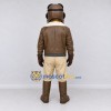 Custom Brown and Yellow Aviator Mascot Costume Adult Full Body Suit for Aviation Events Custom Brown and Yellow Aviator Mascot Costume Adult Full Body Suit for Aviation Events