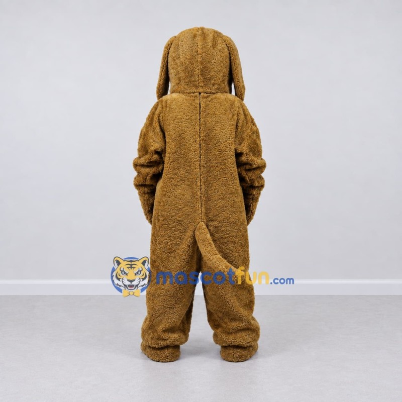 Custom Golden Brown Dog Mascot Costume Adult Full Body Suit for Pet Events Custom Golden Brown Dog Mascot Costume Adult Full Body Suit for Pet Events