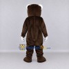 Custom Brown and White Bear with Bow Tie Mascot Costume Adult Full Body Suit for Children's Parties Custom Brown and White Bear with Bow Tie Mascot Costume Adult Full Body Suit for Children's Parties
