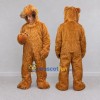 Custom Golden Brown Hooded Bear Mascot Costume Adult Full Body Suit for Costume Parties Custom Golden Brown Hooded Bear Mascot Costume Adult Full Body Suit for Costume Parties