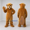 Custom Golden Brown Beaver Mascot Costume Adult Full Body Suit for School Events